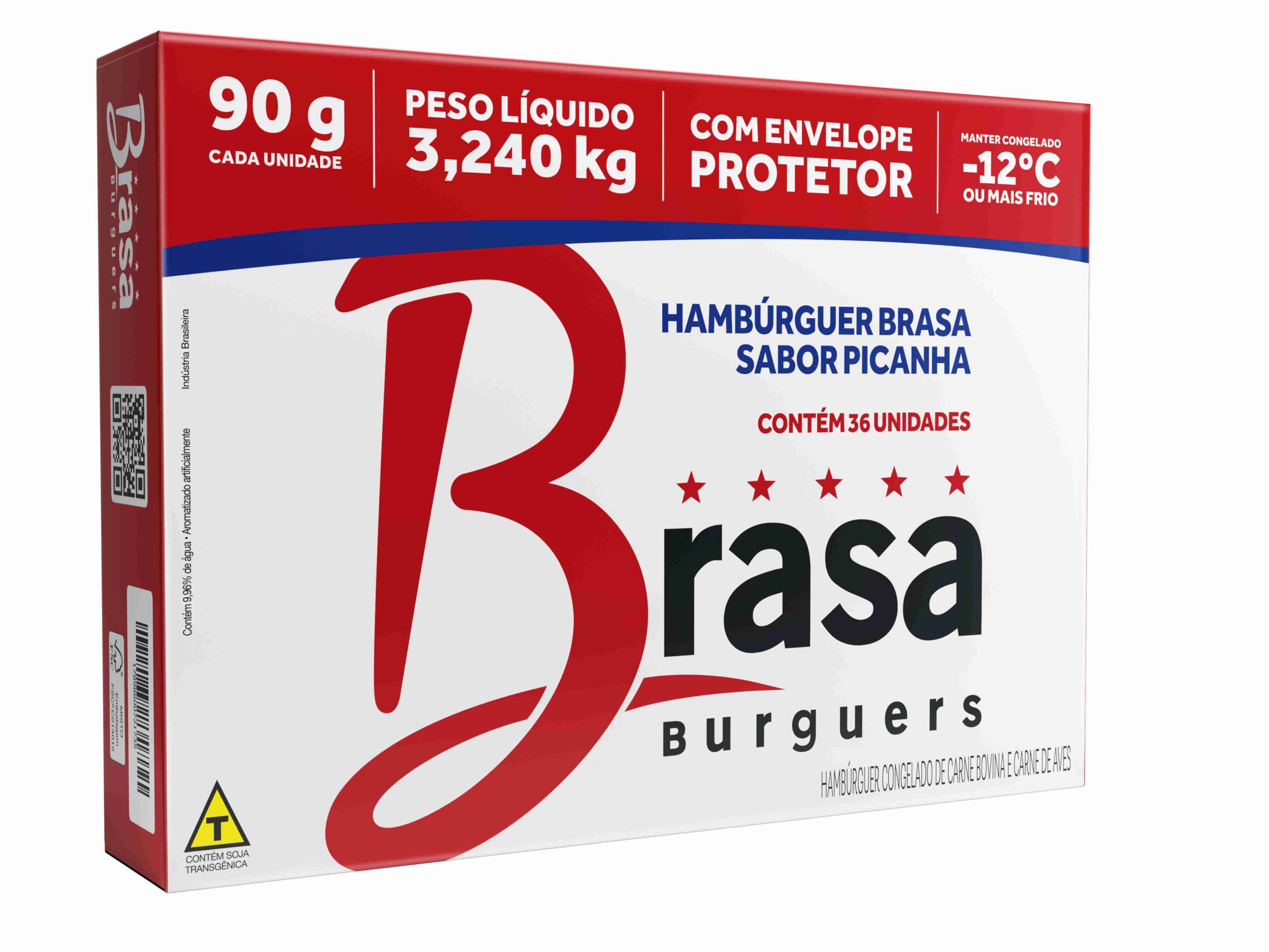 Hambúrguer sabor picanha 90g Brasa Burguers Magisfood